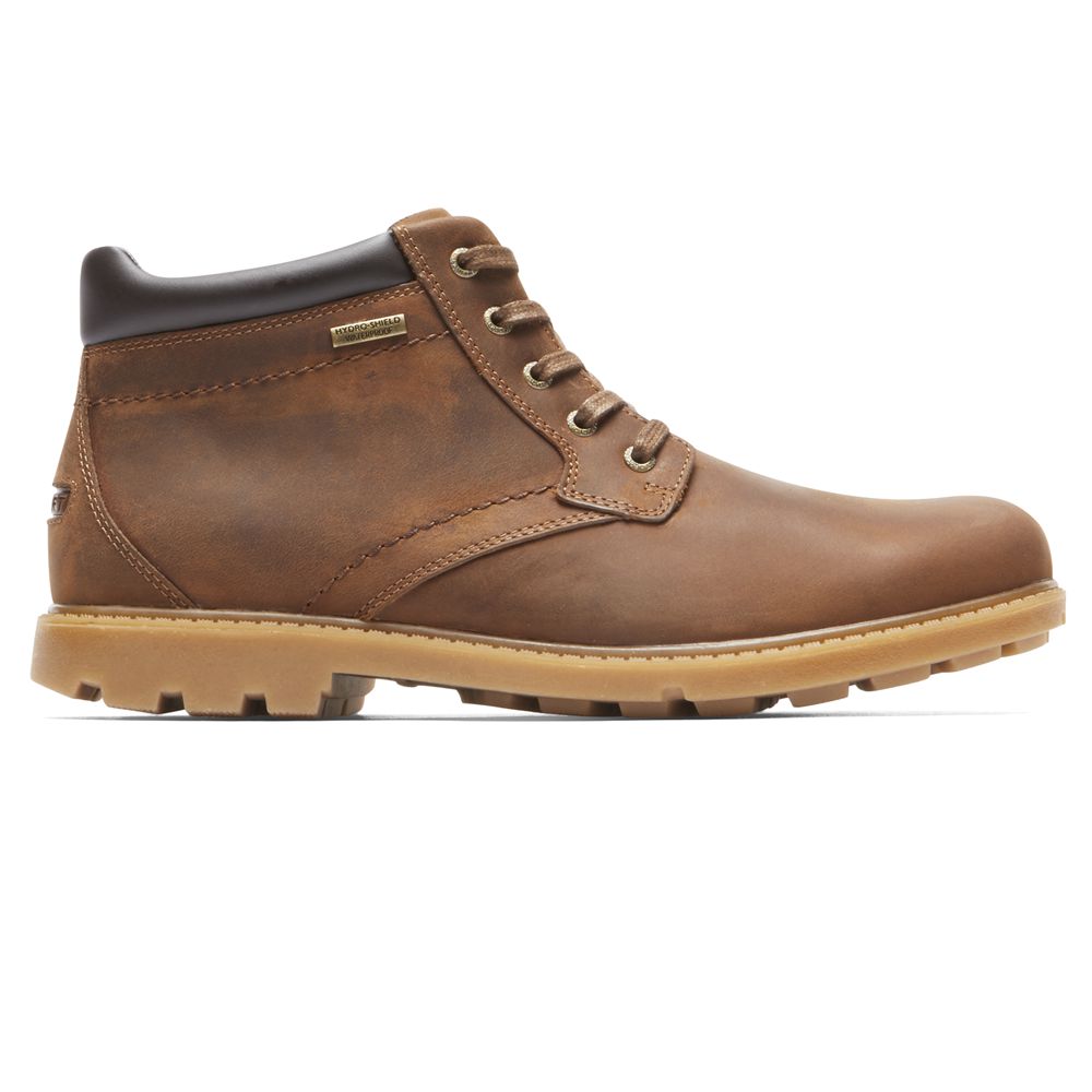 Botins Homem Rockport Rugged Bucks Waterproof Marrom,Portugal WKCVX-0754